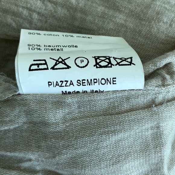 Piazza Sempione made in Italy crinkled duster jacket size L , made In Italy - Picture 6 of 6
